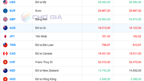 Tỷ giá USD 1/7/2026: Đồng bạc xanh biến động trái chiều