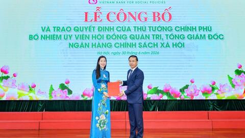 Tín dụng chính sách tăng gần 10% sau 6 tháng năm 2026