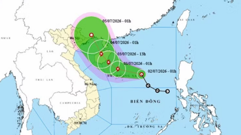 Áp thấp nhiệt đới mạnh lên thành bão, mỗi giờ đi được khoảng 15km