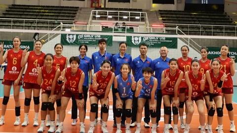 Lịch thi đấu bóng chuyền nữ U18 châu Á 2026 hôm nay 3.7: Việt Nam vs Ấn Độ