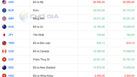 Tỷ giá USD hôm nay 4/7/2026:USD tự do giảm mạnh, DXY tiếp tục suy yếu