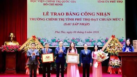 Chuẩn mức 1 mở ra chặng phát triển mới của Trường Chính trị tỉnh Phú Thọ