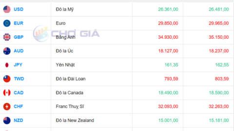 Tỷ giá USD hôm nay 16/7/2026: Đồng USD suy yếu, DXY giảm còn 101,74