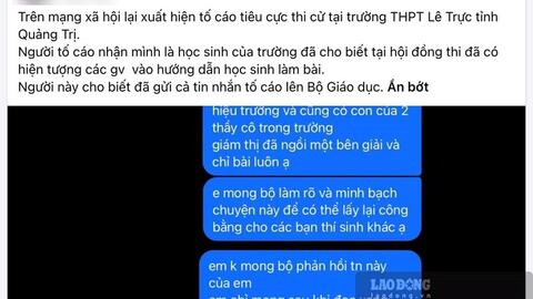 Giáo dục 24h: Xác định 9 thí sinh liên quan vụ tiêu cực thi tốt nghiệp THPT tại Quảng Trị