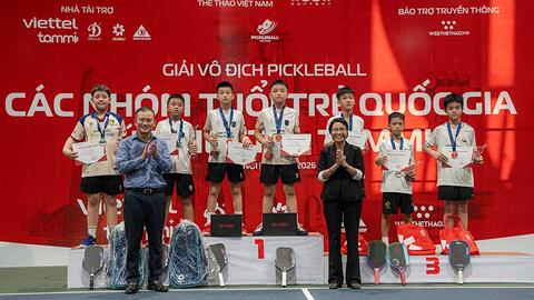 Giải Pickleball trẻ quốc gia khép lại, mở cơ hội vươn ra quốc tế