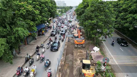 Hà Nội điều chỉnh giao thông Đại lộ Thăng Long trong 45 ngày