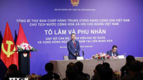 Tổng Bí thư, Chủ tịch nước mong doanh nhân người Việt tại Nga tiếp tục là hạt nhân thúc đẩy hợp tác hai nước
