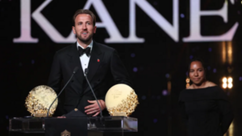 Harry Kane lần thứ 2 được vinh danh tại Lễ trao giải Quả bóng Vàng 2026