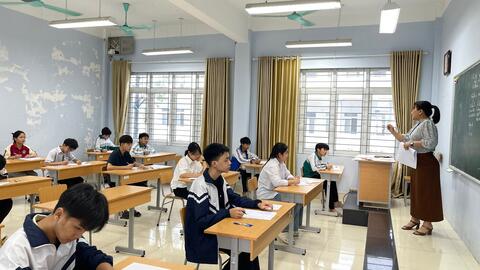 Hơn 3.000 học sinh dự thi tuyển sinh vào lớp 10 ở Lai Châu