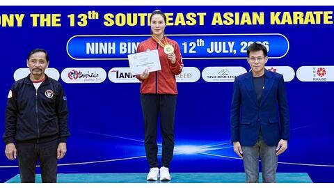 Võ sĩ Đinh Thị Hương: HCV karate Đông Nam Á 2026 là động lực để chuẩn bị ASIAD 20