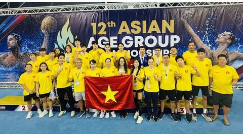 Kình ngư bơi Việt Nam hoàn thành 14 huy chương vàng giải vô địch nhóm tuổi châu Á 2026