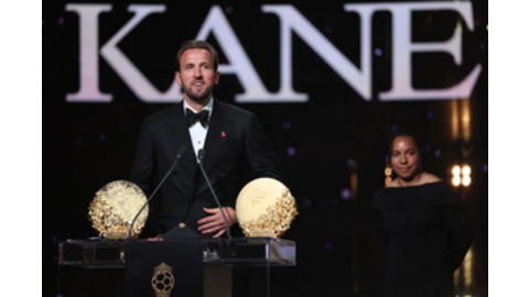 Harry Kane lần thứ 2 được vinh danh tại Lễ trao giải Quả bóng Vàng 2026