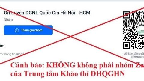 Cảnh báo kẻ xấu lợi dụng kỳ thi Đánh giá năng lực để lừa tiền thí sinh