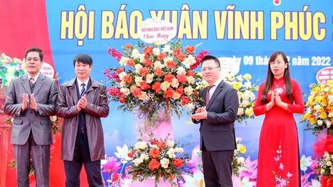 Vĩnh Phúc: Khai mạc Hội Báo Xuân Nhâm Dần 2022