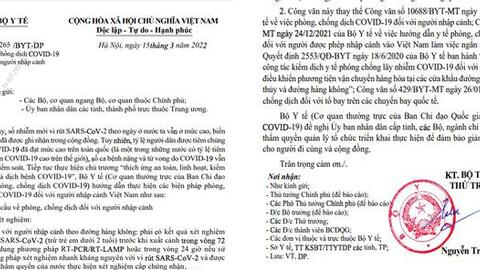 Khách du lịch không phải cách ly, chưa từng tiêm vắc xin Covid-19 vẫn được nhập cảnh