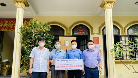 Formosa Hà Tĩnh tặng 10.000 bộ kit test nhanh Covid-19