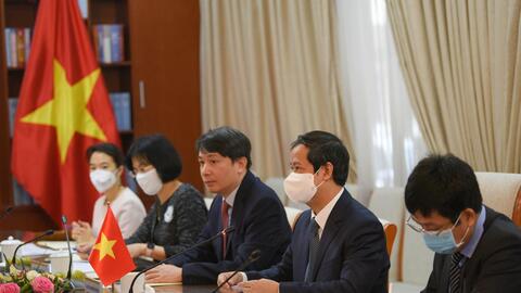 Bộ trưởng Nguyễn Kim Sơn tiếp Đại sứ Hàn Quốc tại Việt Nam