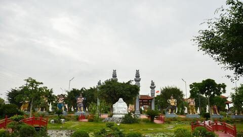 Trang nghiêm lễ Phật đản chùa Ninh Tảo 2022