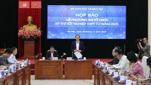 Từ năm 2025, thí sinh thi tốt nghiệp THPT 4 môn