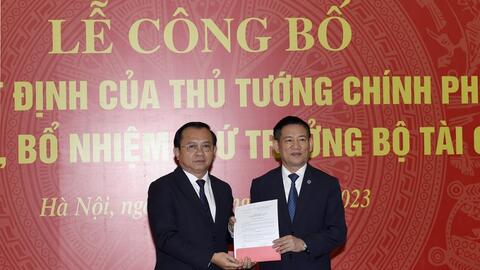 Trao Quyết định bổ nhiệm tân Thứ trưởng Bộ Tài chính
