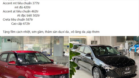 Xả kho, Hyundai Accent bất ngờ giảm đậm tại đại lý, chỉ còn 377 triệu đồng