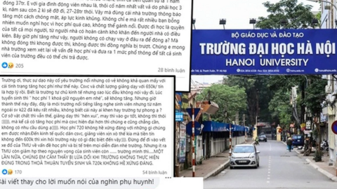 Ngôi trường đang bị réo tên khắp cõi mạng, học phí "bèo" nhất cũng 720k/tín chỉ, thi 8,5 điểm/môn mới có cơ may đỗ