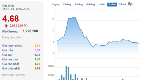 Cổ phiếu ITA chỉ được giao dịch phiên chiều từ ngày 16/7