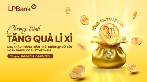 LPBank tặng quà may mắn tới khách hàng với "cơn mưa lộc phát"