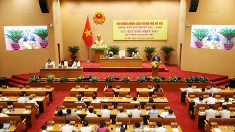 Sáng nay, khai mạc Kỳ họp chuyên đề của HĐND TP Hà Nội