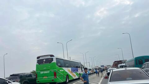 Người dân lưu ý khi vào cao tốc TP HCM - Long Thành sáng nay