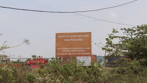 Đà Nẵng: Dừng hoạt động bãi tập kết chất thải xây dựng