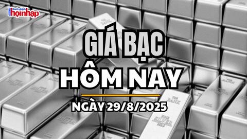 Giá bạc hôm nay 29/8/2025: Bạc đảo chiều tăng