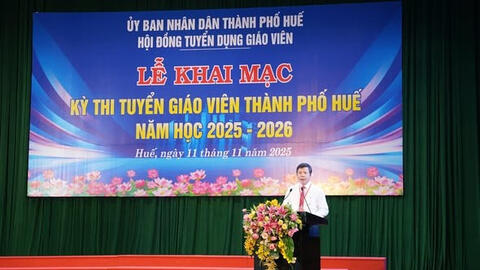 TP Huế chọn 145 chỉ tiêu kỳ thi tuyển giáo viên năm học 2025 – 2026
