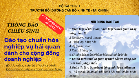 Đào tạo chuẩn hóa nghiệp vụ hải quan dành cho cộng đồng doanh nghiệp