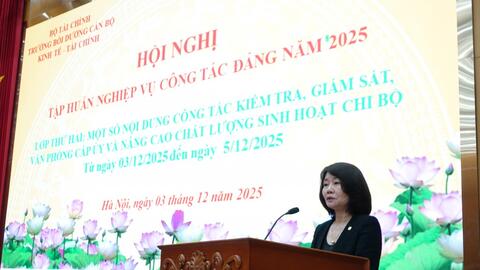 Đảng uỷ Bộ Tài chính tăng cường nghiệp vụ kiểm tra, giám sát cho cấp uỷ các cấp