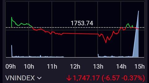 Thị trường nhuốm đỏ, VN-Index kịp thời “rút chân”