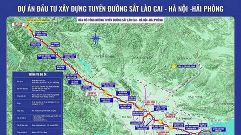 Khởi công 5 nhà ga Dự án tuyến đường sắt Lào Cai - Hà Nội - Hải Phòng