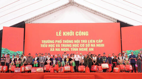 Sáng 19/3, đồng loạt khởi công xây dựng các trường nội trú biên giới còn lại