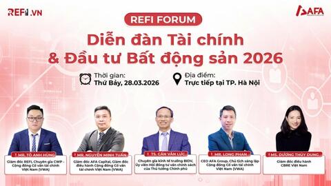 Ngày 28/3 sẽ diễn ra Diễn đàn Tài chính & Đầu tư bất động sản 2026