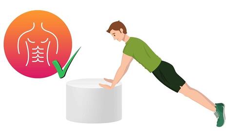 Cách chống đẩy giúp săn chắc cơ bụng sau tuổi 50