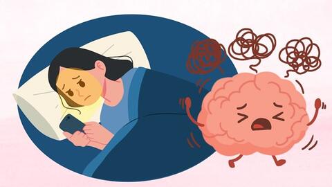 Thói quen dùng điện thoại trước khi ngủ gây hại cho não bộ