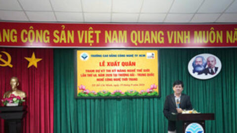 Sinh viên CĐ Công nghệ TPHCM đại diện Việt Nam dự WorldSkills Shanghai 2026
