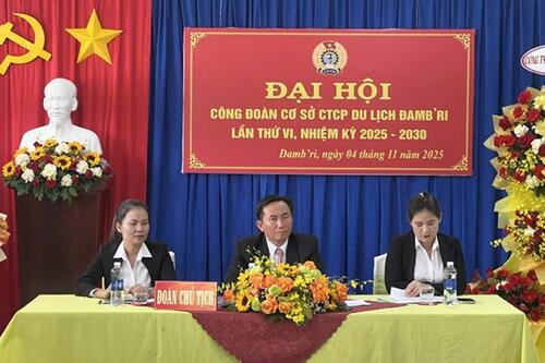 Công đoàn sát cánh, chăm lo thiết thực cho người lao động Công ty Cổ phần Du lịch ĐamB’ri