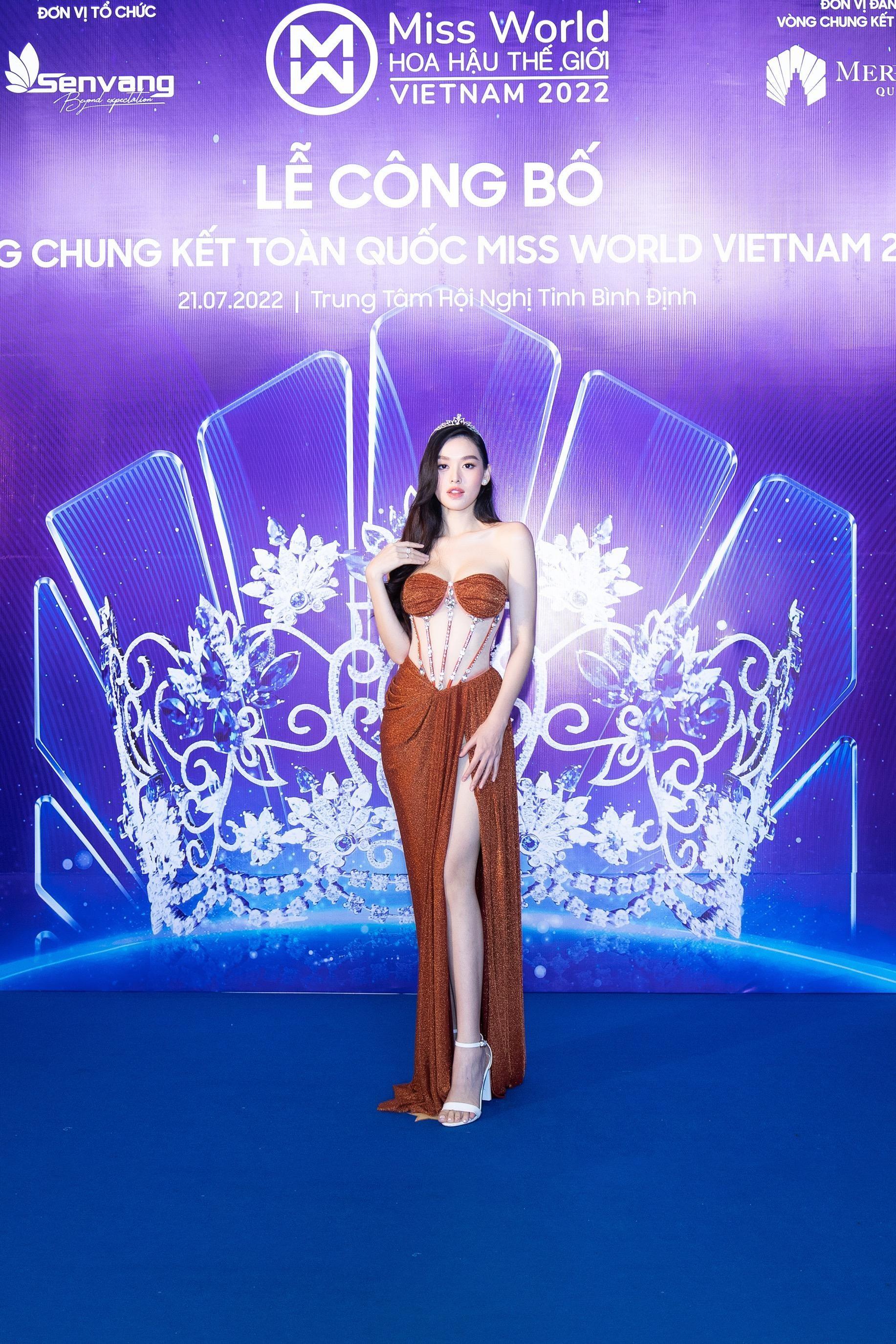Hoa hậu Lương Thùy Linh, Tiểu Vy xuất hiện lộng lẫy tại lễ công bố vòng chung kết Miss World Vietnam 2022 ảnh 5
