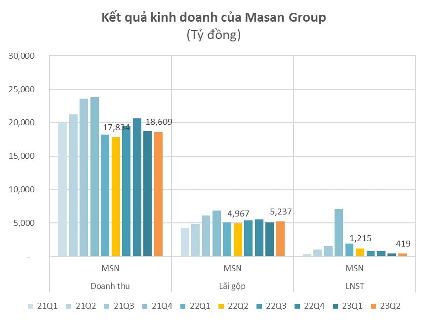 Masan lãi sau thuế 868 tỷ đồng trong 6 tháng đầu năm 2023, giảm 72% so với cùng kỳ - Ảnh 1.