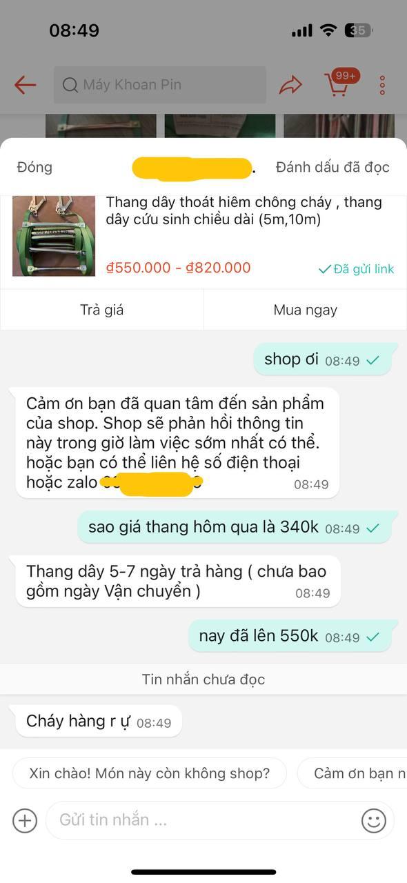 Thang dây thoát hiểm được người dân tìm mua online: Nơi tăng giá, nơi cháy hàng - Ảnh 7.