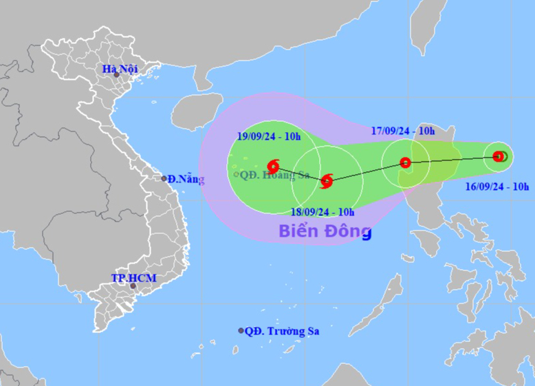 Áp thấp nhiệt đới sắp mạnh lên thành bão hướng vào  biển Đông- Ảnh 1.