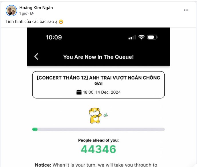 Trải nghiệm săn vé Concert Anh Trai Vượt Ngàn Chông Gai cùng 150.000 người khiến CĐM và loạt nghệ sĩ khóc hết nước mắt: Có tiền cũng không mua được!- Ảnh 8.