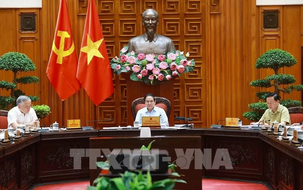 Thủ tướng Phạm Minh Chính chủ trì họp Thường trực Chính phủ với các bộ, ngành và Đoàn đàm phán Chính phủ về các vấn đề thương mại với Hoa Kỳ. Ảnh: Dương Giang-TTXVN Thủ tướng Phạm Minh Chính chủ trì họp Thường trực Chính phủ với các bộ, ngành và Đoàn đàm phán Chính phủ về các vấn đề thương mại với Hoa Kỳ. Ảnh: Dương Giang-TTXVN