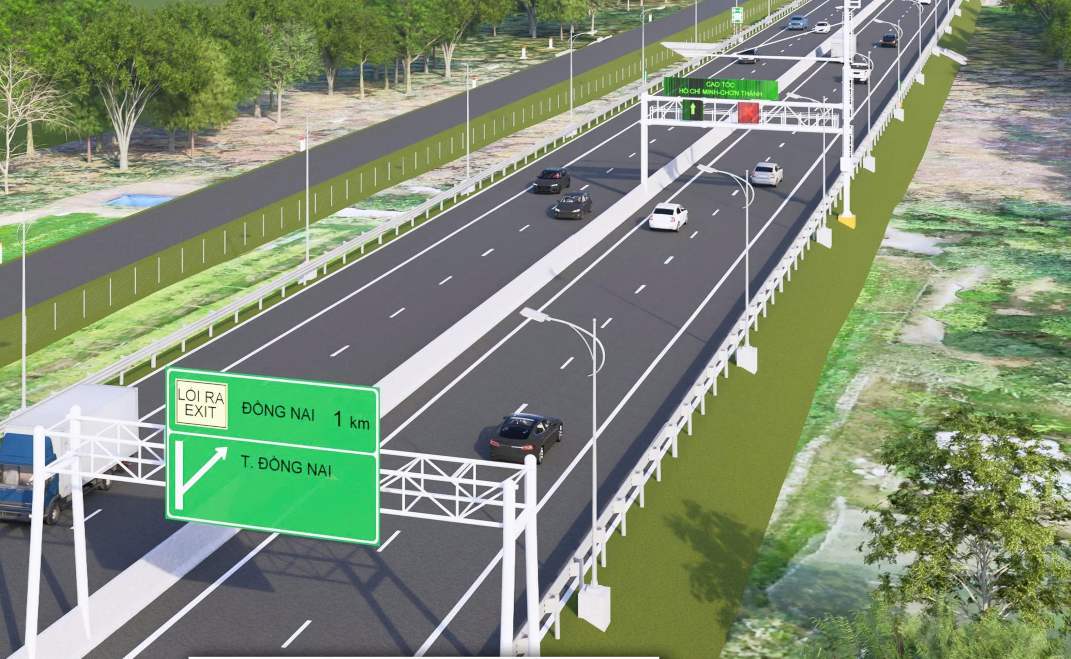 Quy mô giai đoạn 1 được xây dựng 4 làn xe. Ảnh: Đình Trọng